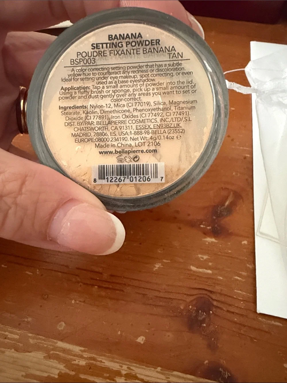 Banana Setting Powder - Light Yellow Banana Spray & Powder